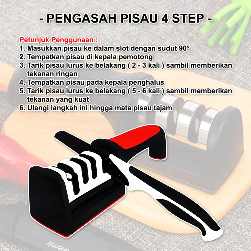 PENGASAH PISAU 4 STEP - KNIFE GRINDER - PENGASAH INSTANT 3