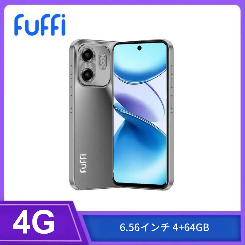 FUFFi スマートフォン、4＋128GB ストレージ、6.26インチディスプレイ