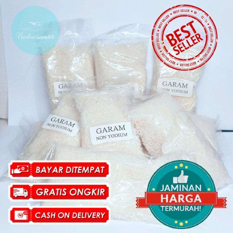 Garam Krosok Laut Alami Non Yodium 1kg - Paket 10 Bungkus - Salt, Makanan Bahan Masakan dapur murah Asin 6