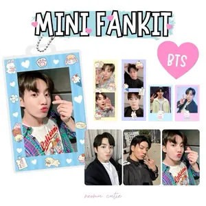 MINI FANKIT BTS KPOP PHOTOCARD TAEHYUNG JUNGKOOK JIMIN V SEOKJIN RM JHOPE SUGA HOLDER GANTUNGAN
