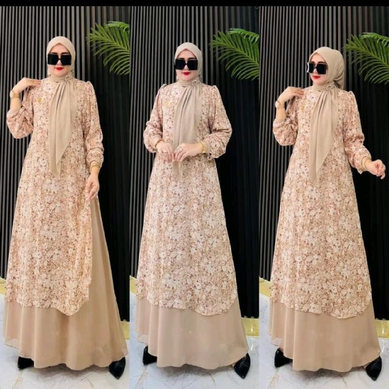 COD DRESS LAYLA SET HIAJB SEGIEMPAT CANTIK MEWAH ELEGAN TERBARU MOTIF LIMITED EDITION 8