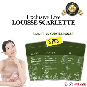 [ PROMO ISI 3 ] SYANE'F LUXURY BAR SOAP Brightening, Anti acne, Antibacterical untuk Semua Tipe Kulit sabun batang Mencerahkan Anti Jerawat Antibakteri