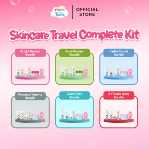 PIGEON TEENS SKINCARE TRAVEL COMPLETE KIT  | Skincare Travel Kit Remaja| Trial Kit | Pilih Sesuai Jenis Kulit| Free Pouch