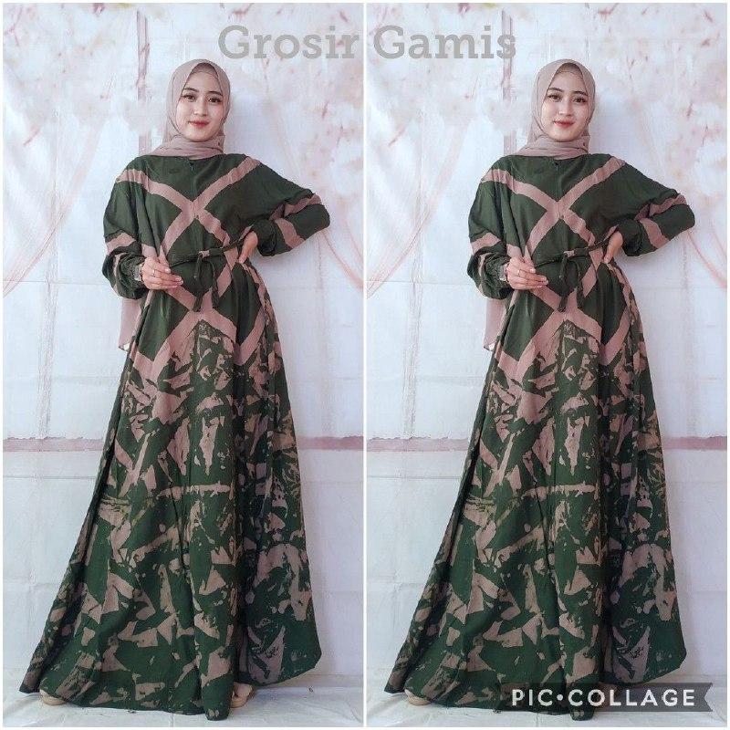 Product Introduction of Terbaru 2025 Gamis Twill Rayon Cap Malaman Pekalongan Home Dress Jumbo Busui 20