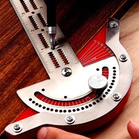 Gambar BEANABELL Penggaris Busur Pertukangan Protractor Pengukur Sudut Stainless Steel Woodworking Edge Ruler Multifungsi - 20inch dari scarlettofficial.id Kota Cimahi 5 Tokopedia