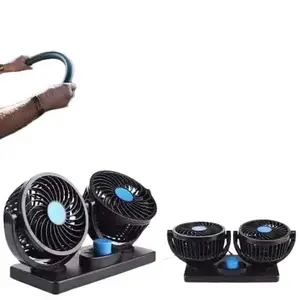 Kipas Angin Mobil Double Headed 24V DC Colok Lighter, Pilihan Kecepatan, Cocok untuk Mobil Pribadi dan Pick Up - Car