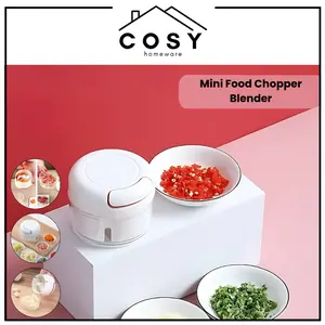COSY Mini Food Chopper Blender Tarik Tangan Manual Speedy Chopper Alat Pemotong Giling Cincang Dapur Perlengkapan COSY Mini Food Chopper Blender Tarik Tangan Manual Speedy Chopper Alat Pemotong Giling Cincang Dapur Perlengkapan