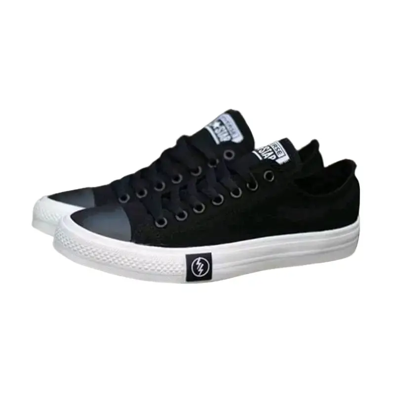 Sepatu allstar pria Sneakers Canvas Hitam Pendek Model Terbaru Keren Buat Gaya Sepatu convers hitam Snekers Casual Shoes Kerja