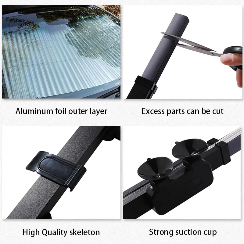 SEAMETAL-Tấm Che Nắng Ô Tô, Tấm Che Nắng Kính Chắn Gió Ô Tô, Tấm Chống Tia UV, Cửa Sổ Trước Và Sau, Tấm Che Nắng Ô Tô, Dù Che Nắng 5