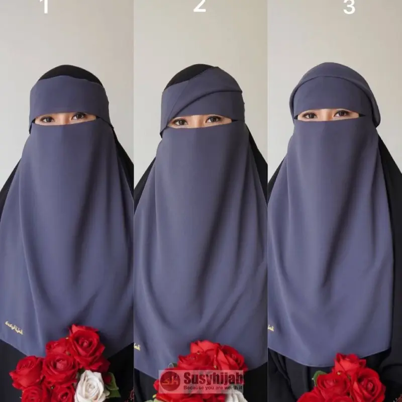 Niqab Salma basic hidden eyes by susyhijab 0