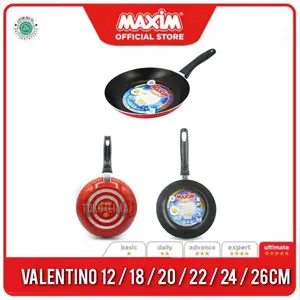 Frypan Maxim Valentino 26 24 22 20 18 12 Teflon Goreng Anti Lengket