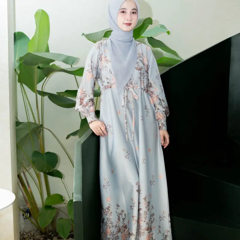 CLARA DRESS - NAMEERA STYLE | Baju lebaran Silk Premium Bunga