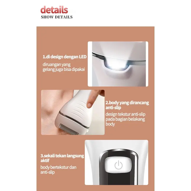 Penghalus Tumit Kaki Penghalus Kaki Elektrik Untuk Kulit Mati Dan Kapalan Callus Remover Pedicure Menicure 5