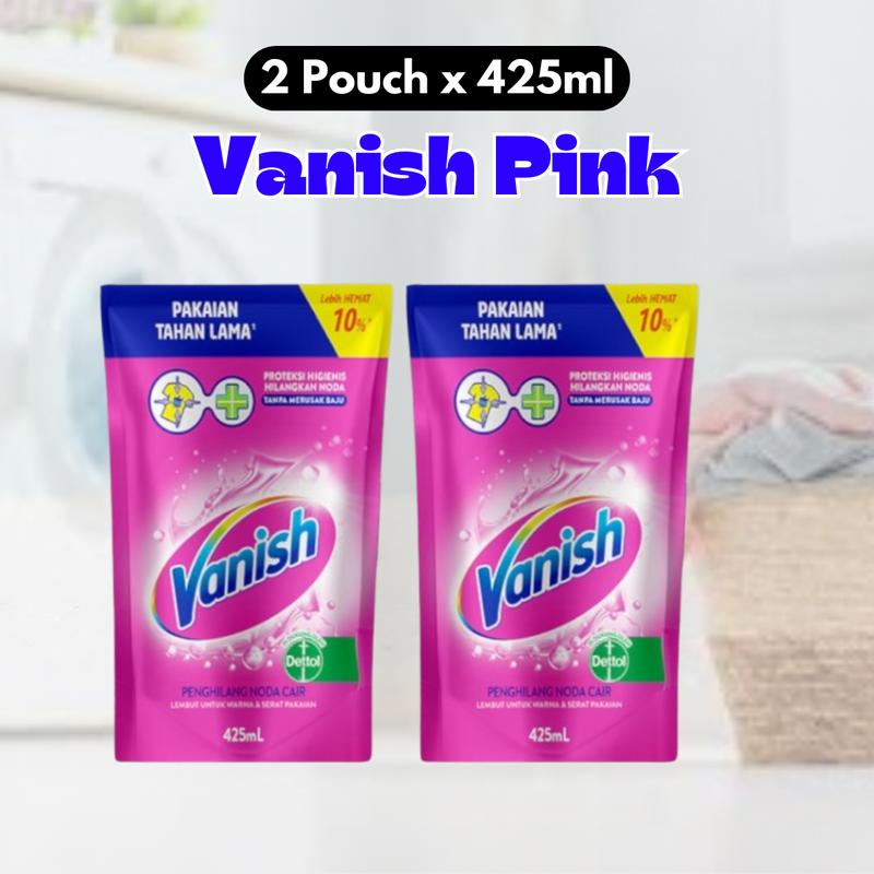 Vanish White Cair Refill 2 POUCH x 425ml - Penghilang Noda Pakaian 1