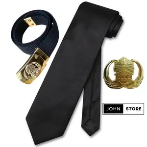 Paket ASN Tanpa Nametag (Ikat Pinggang, Dasi Hitam, Pin Korpri)