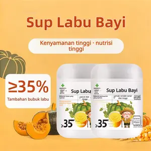 Bubur Labu Beibei Instan Tanpa Gula Tambahan Sarapan Bergizi Pengganti Makan Tekstur Lembut Cocok untuk Anak dan Lansia