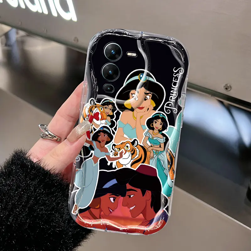 Casing Hp VIVO V25 Pro 5G Case Putri Salju karakter menyenangkan Cases pelindung kreatif Casing Hp kover Silikon Softcase Kesing