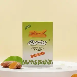 Pyary Sabun Aromatik Turmeric Ayurvedic Soap - Sabun Pembersih Tubuh dengan Manfaat Turmeric