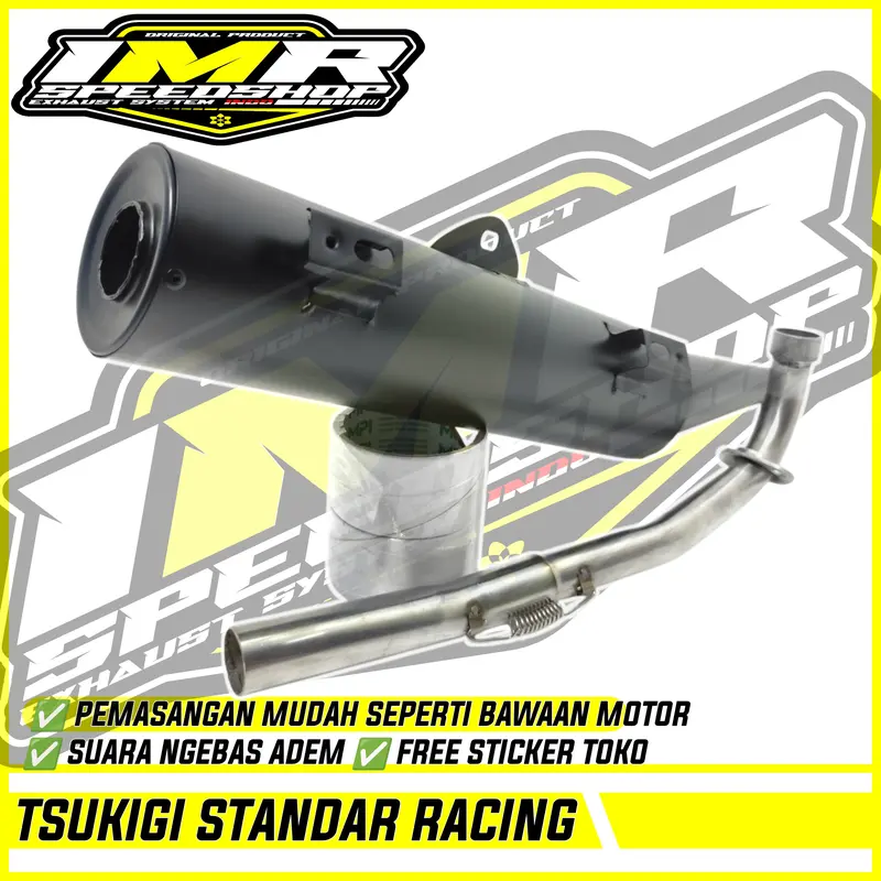 KNALPOT TSUKIGI STANDAR RACING JUPITER Z Z1 MX 135 VEGA R ZR CRYPTON ASTREA SUPRA 125 REVO BLADE 110 5