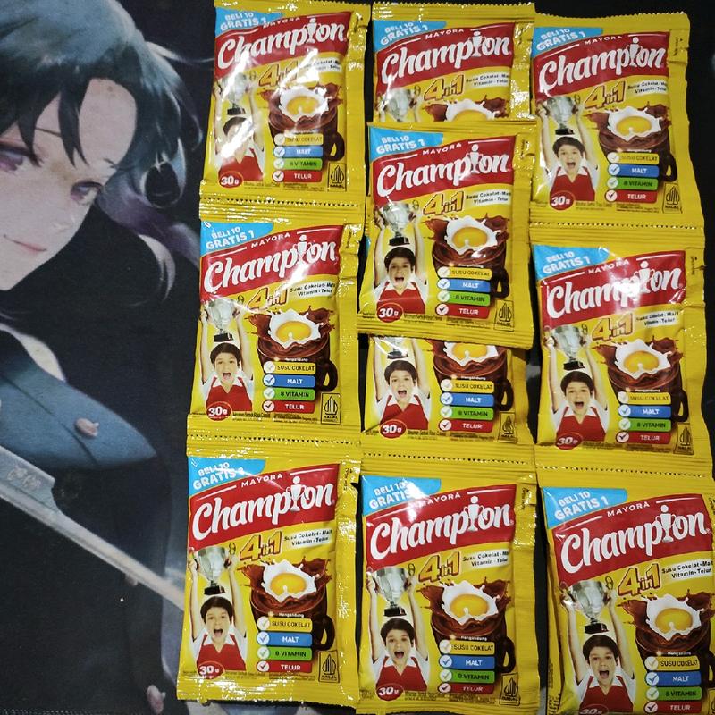 Champion energen renteng isi 10 pcs Chocolate Manis Susu - Shop | Tokopedia