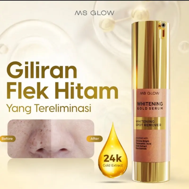 Serum Whitening Gold Ms glow - Ms Glow Serum Whitening Gold 15ml Mencerahkan 7