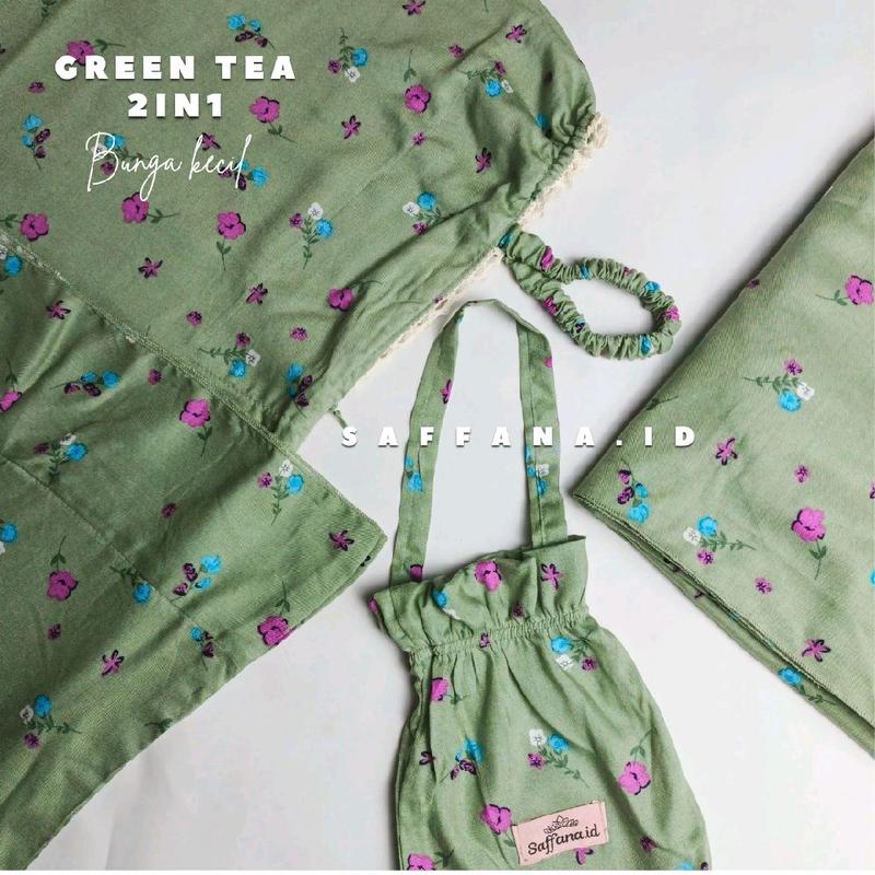 Mukena Anak 2in1 usia 7-15 Tahun Rempel Rayon Motif Pita 7