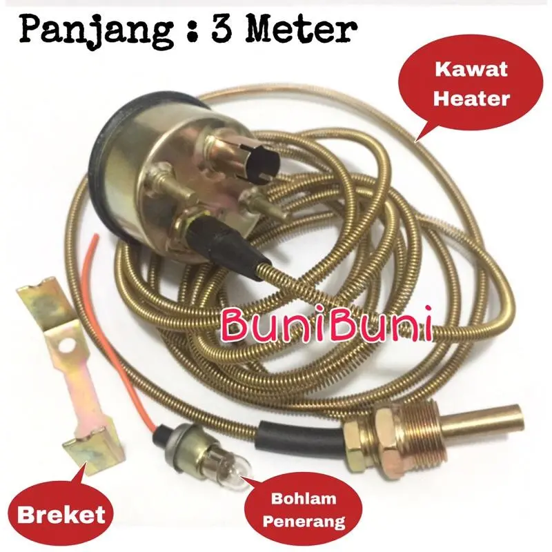 Ampere Temperatur / Ampere Panas / Meter Pengukur Suhu Air Untuk Mobil & Mesin Universal PROMO TERMURAH 3