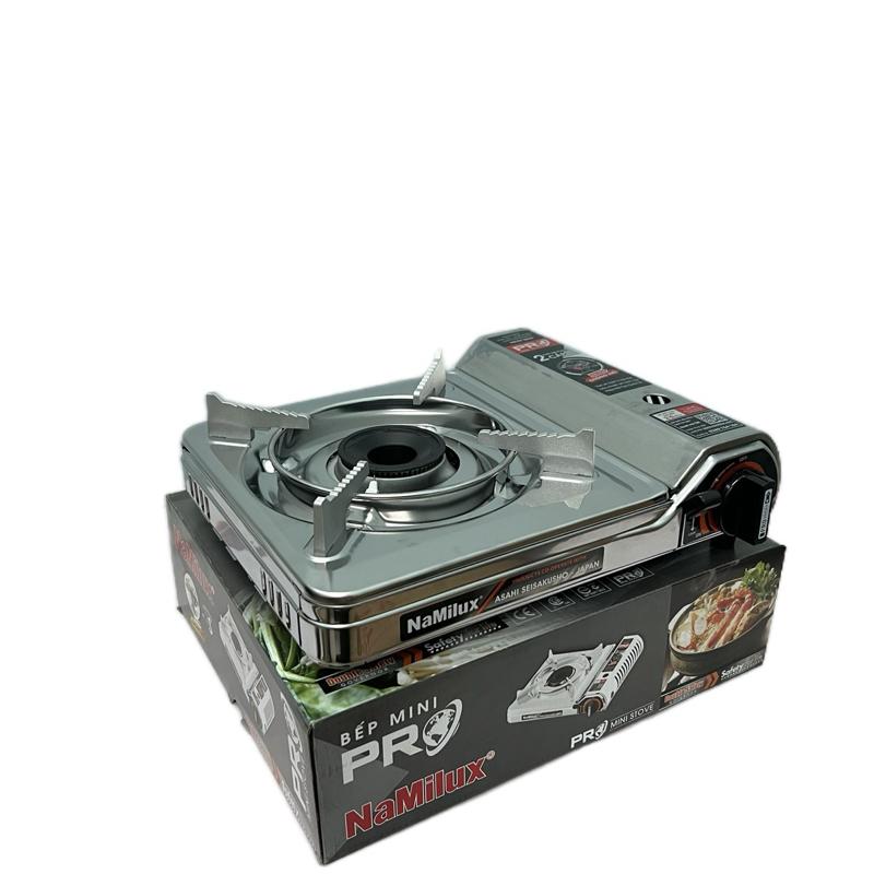 Namilux Bếp gas mini Inox 2021AS-Công nghệ 2S-Chống Nổ Công suất 2.6 kW Van an toàn 2 CẤP Hàng chính hãng