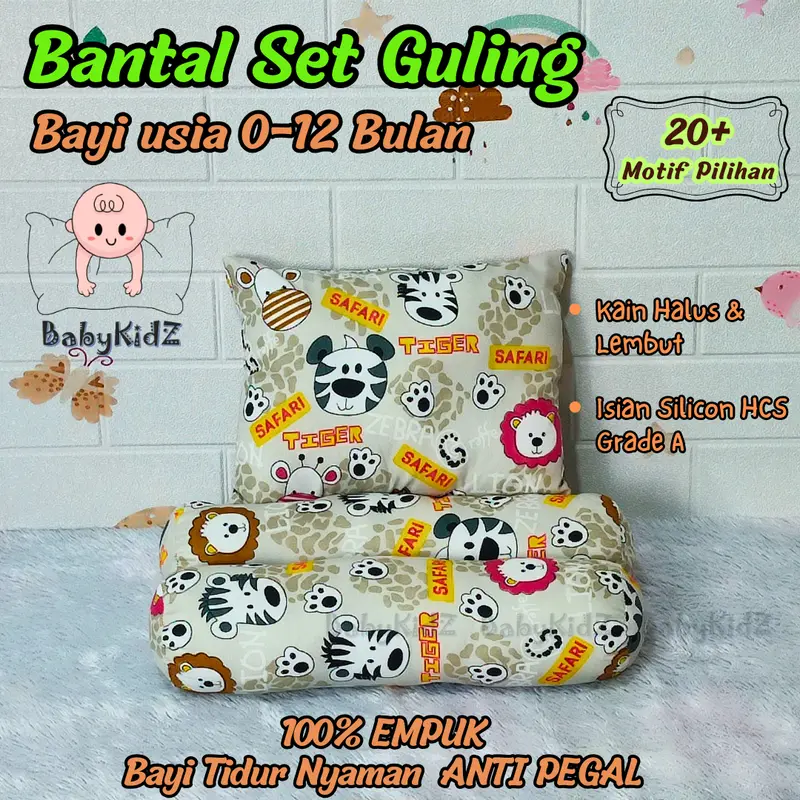 Bantal Bayi Set Guling / Bantal New Born / Bantal Tidur Bayi karakter 0