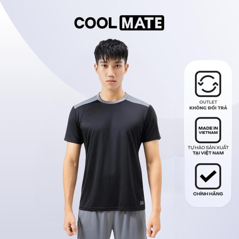 [GIẢM 50%] [Outlet Không đổi trả] Áo thun nam thể thao Active Phối màu Thoáng khí