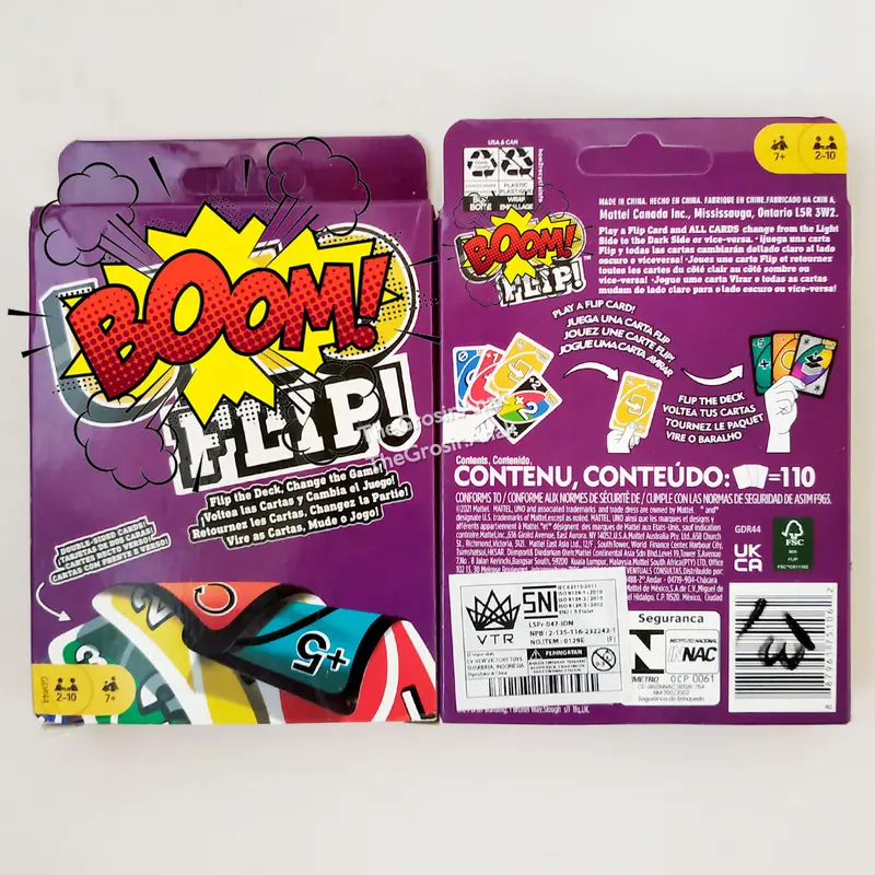 Kartu OHNO Flip Ungu Card Game Permainan 1