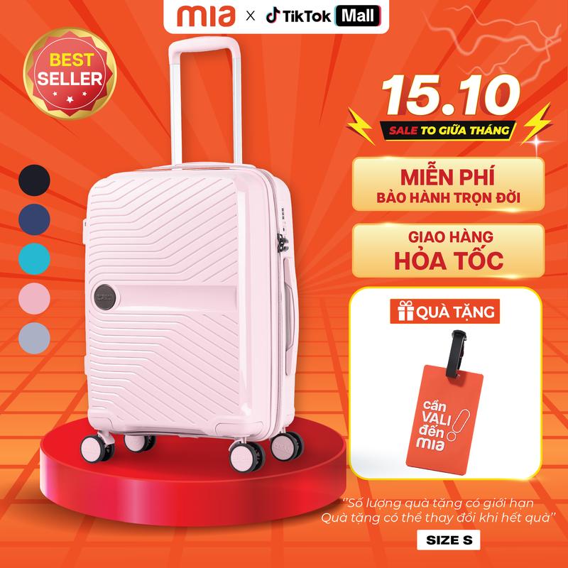 [MUA 1 ĐƯỢC 3] Vali Pisani DEMILI size 20/24, Nhựa PP Hạn Chế Bể Vỡ, Dây Kéo Đôi, Ngăn Nới Rộng, Khoá TSA chuẩn Hoa Kỳ, MIA miễn phí BẢO HÀNH TRỌN ĐỜI