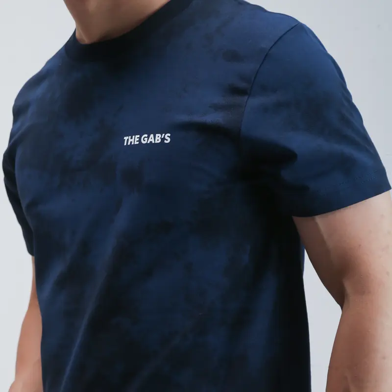 THE GAB'S / GABRIELLE KAOS LENGAN PENDEK REGULAR FIT ( BLACK / NAVY BLUE) 5