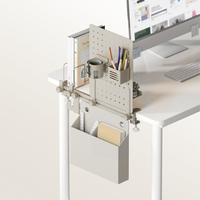 Gambar Rak Papan Meja Single Rail Modular Deskmount Pegboard DIY OXIMUS GPD04 - GPD04 White dari Oxihom Kota Administrasi Jakarta Utara 4 Tokopedia