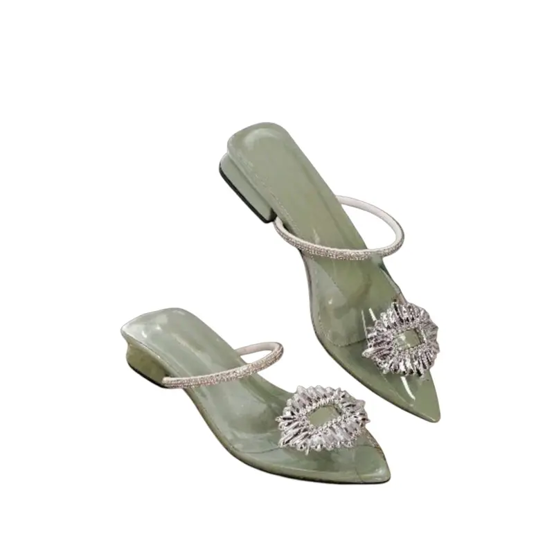 GS28 Sandal Wanita Heels Mules Flat Mika Tali Belakang A07 2