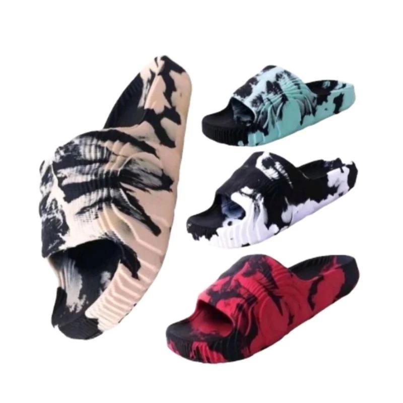 Sandal Slip-On Dewasa dan Anak Adilette Loreng Polos Terbaru Kekinian Trendy Modis 4