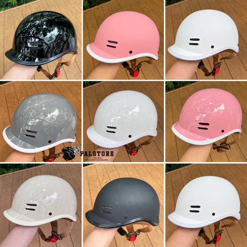 Tặng charm + Tai gấu - Mũ bảo hiểm đạt chuẩn CÁ HEO nửa đầu đủ màu đạt chuẩn kiểm định Quatest