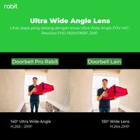 Gambar RABIT SMART DOOR BELL WIRELESS IP CAMERA CCTV WIFI OUTDOOR WATERPROOF ULTRA WIDE ANGLE TANPA KABEL FHD 2 MP BEL PINTU KAMERA STATIS 140 DERAJAT BISA KOMUNIKASI DUA ARAH DAN BATERAI TAHAN HINGGA 6 BULAN - 1 Bell No SD Card dari Rabit Smart Home Kota Administrasi Jakarta Barat 4 Tokopedia