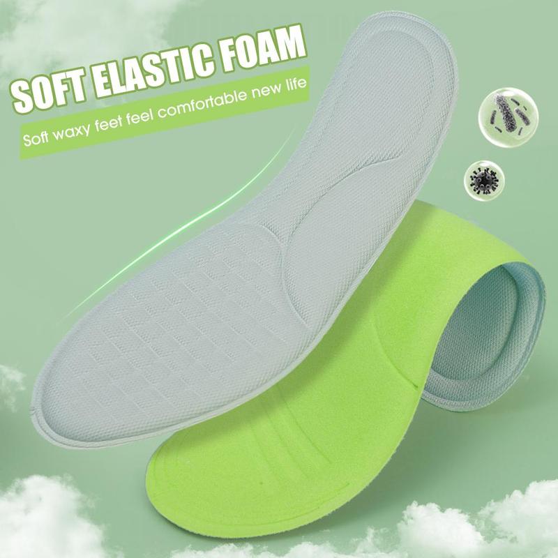 Product Introduction of 1 Pair Memory Foam Insoles Men Women Nano Deodorization Insole Sweat Absorption Sports Running Insoles 23