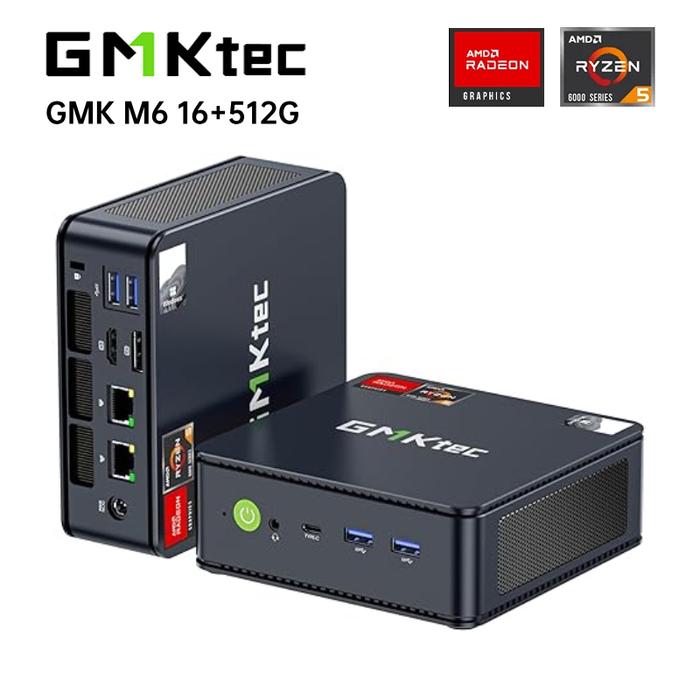 Jual GMKtec M6 Mini PC AMD R5 6600H 6-core 12-thread Computer 16GB DDR5 ...