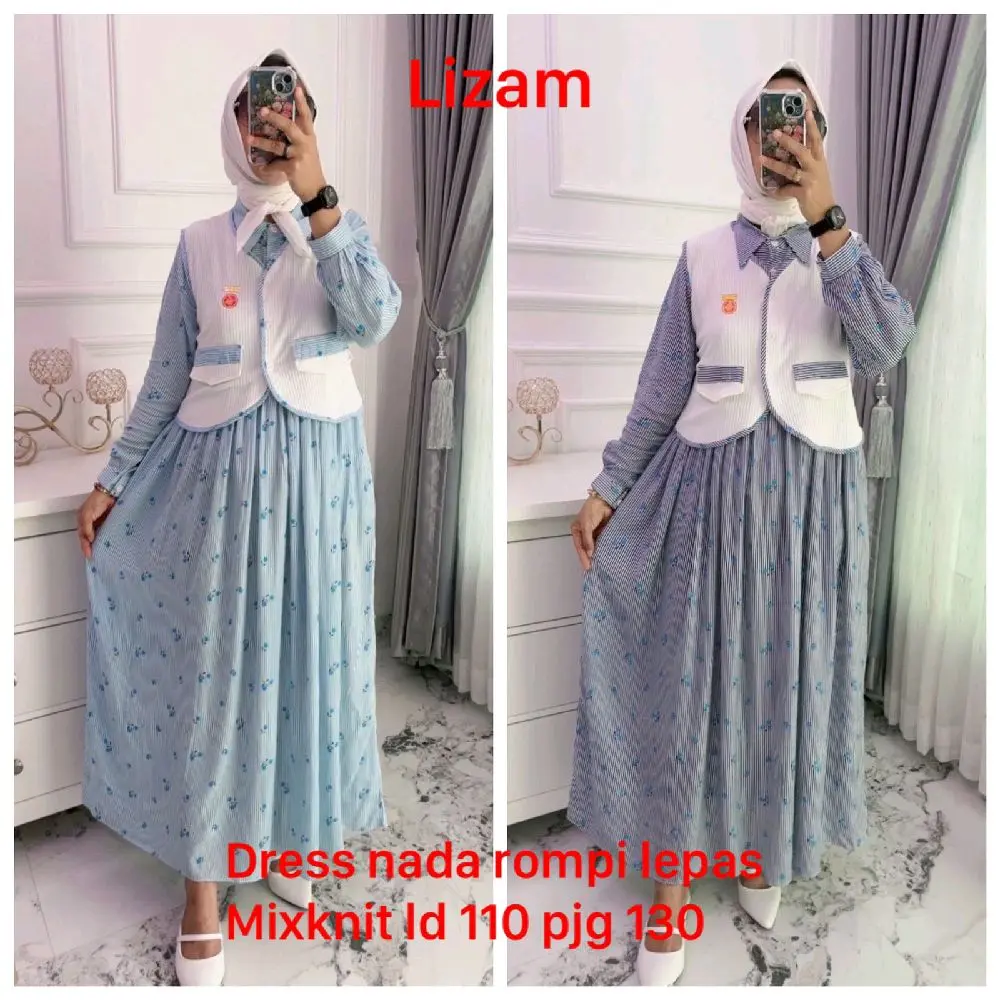 GAMIS INCES rompi KEKINIAN,SI PALING VIRAL,RAYON KOMBINASI KENIT,