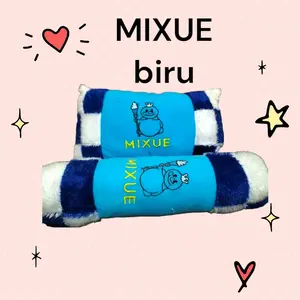 Bantal Guling Fullset Karakter Anak Motif MiXUE BIRU Lembut Bisa Dicuci Kain