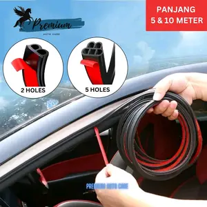 Karet Peredam Pintu Mobil / List Pelindung Pintu Universal Body Aksesoris Mobil / Karet Peredam Soundproof dan Waterproof