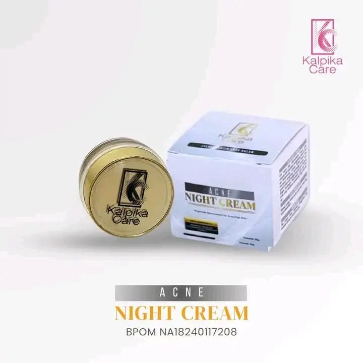 Night cream Kalpika Care/ Acne Series Perawatan Wajah Mencerahkan Pencerah Muka