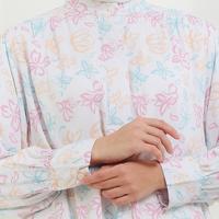 Gambar MFMW Milo Atasan Blouse Broken White Motif Bunga - L dari MFMW Shop Kota Bandung 2 Tokopedia