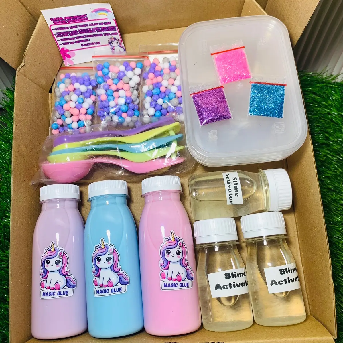 SLIME KIT UNICOR TERLENGKAP TERMURAH SLIME ANTI GAGAL