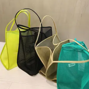 Tas Jaring Wanita - Desain Minimalis Kapasitas Besar untuk Belanja & Travel, Cocok Pantai/Supermarket
