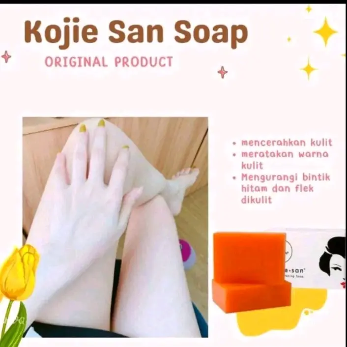 [PAKET ISI 3 PCS] Sabun Kojie san skin Lightening Soap Pencerah Wajah KOJIESAN (30ribu dapat 3pcs) Mencerahkan kulit menghilangkan flek hitam 65gr 2