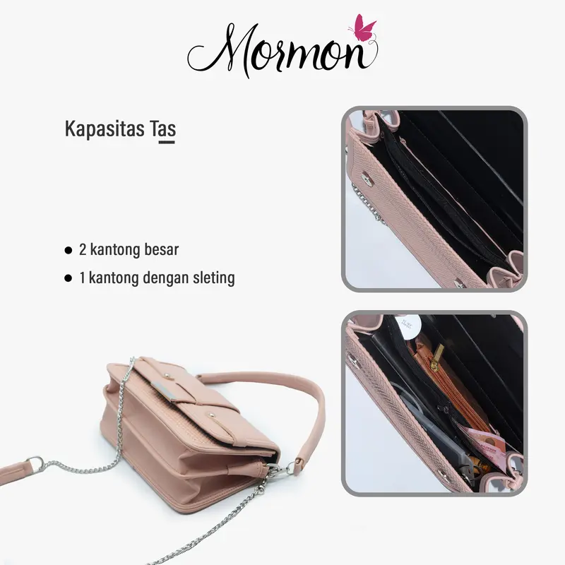 MORMON Tas Wanita Solene Bag Elegan Hand Bag Selempang Klasik Wanita 6
