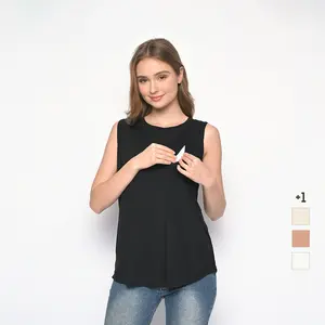 Inner Tees (Kaos Manset Tanpa Lengan Buntung Busui Menyusui)